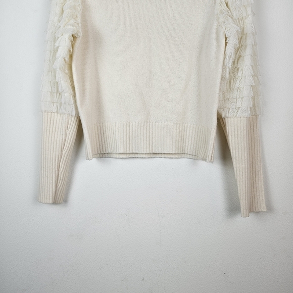 SEA NEW YORK Novia Princess Wool Sweater Size XS Cream - Picture 5 of 10